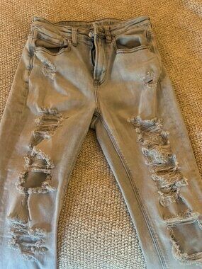 Classic American Eagle Worn Jeans - Light Denim - Size 4